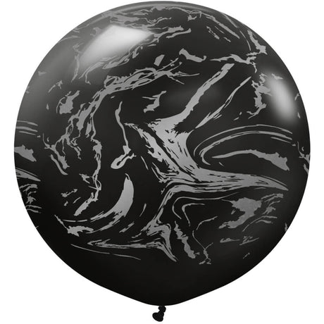 Latex Balloons 24 Inch Space Nebula Black