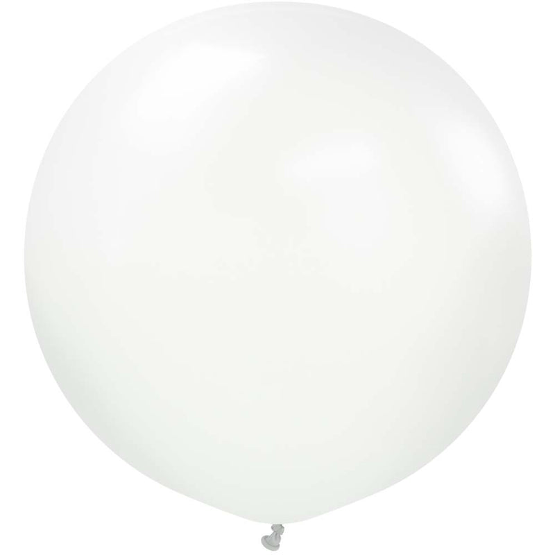 24 Inch White Latex Balloons