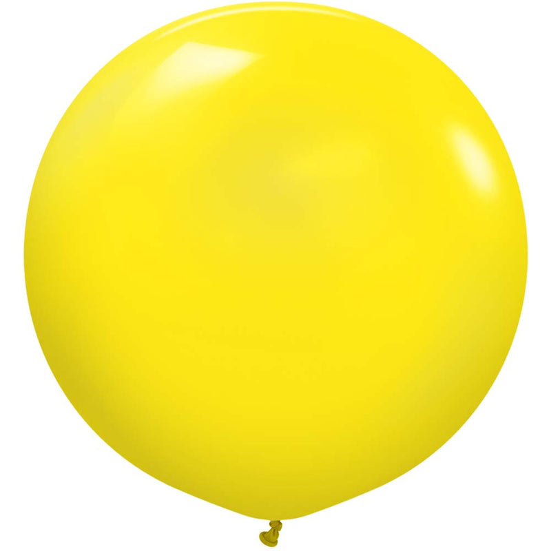 24 Inch Yellow Latex Balloons