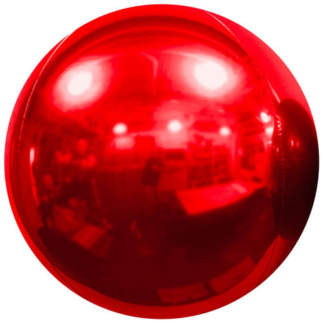Foil Balloon Red Mirror Sphere 24 Inch