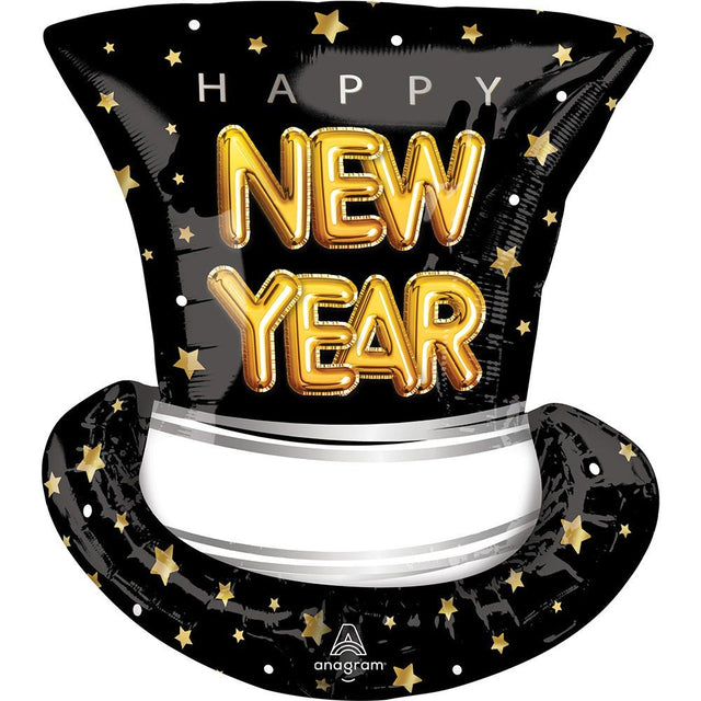 Foil Balloon Pop Clink Cheers Top Hat