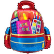 Foil Balloon School Is Cool Backpack Red