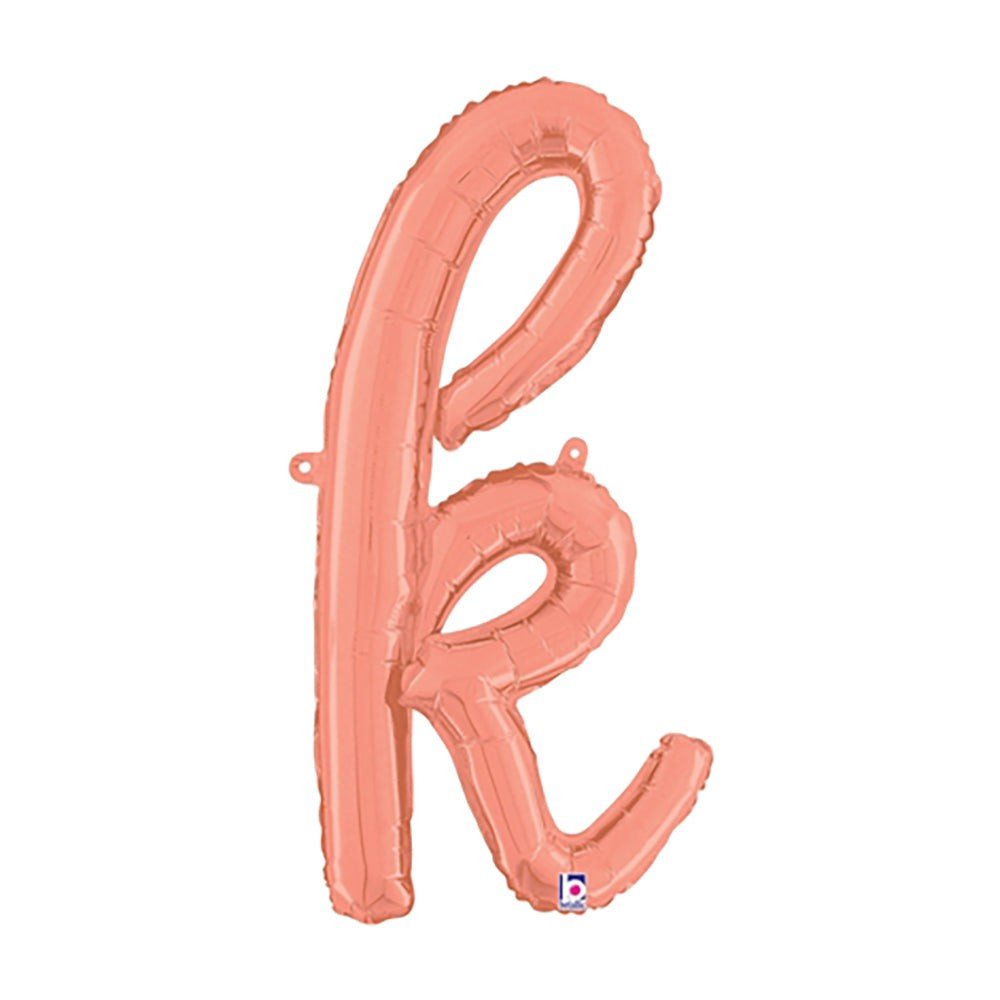 Foil Balloon Script Letter K Rose Gold