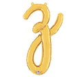 Foil Balloon Script Letter Z Gold 24 Inch