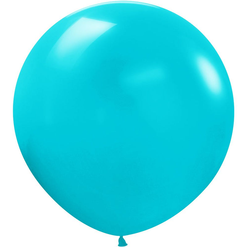 Latex Balloons 24 Inch Sempertex Deluxe Turquoise Blue