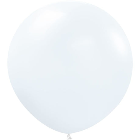 Latex Balloons 24 Inch Sempertex Fashion White