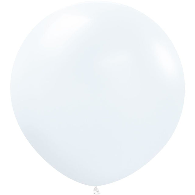 Latex Balloons 24 Inch Sempertex Fashion White