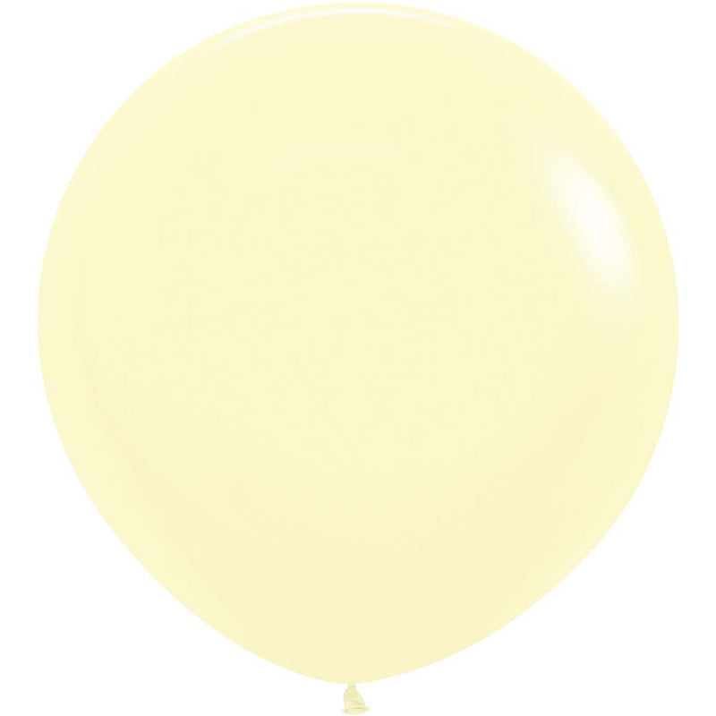 Latex Balloons 24 Inch Pastel Matte Yellow