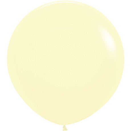 Latex Balloons 24 Inch Pastel Matte Yellow