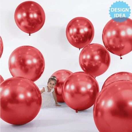 Latex Balloons 24 Inch Sempertex Reflex Crystal Red