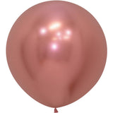 Latex Balloons 24 Inch Sempertex Reflex Rose Gold