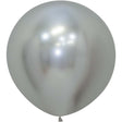 Latex Balloons 24 Inch Sempertex Reflex Silver