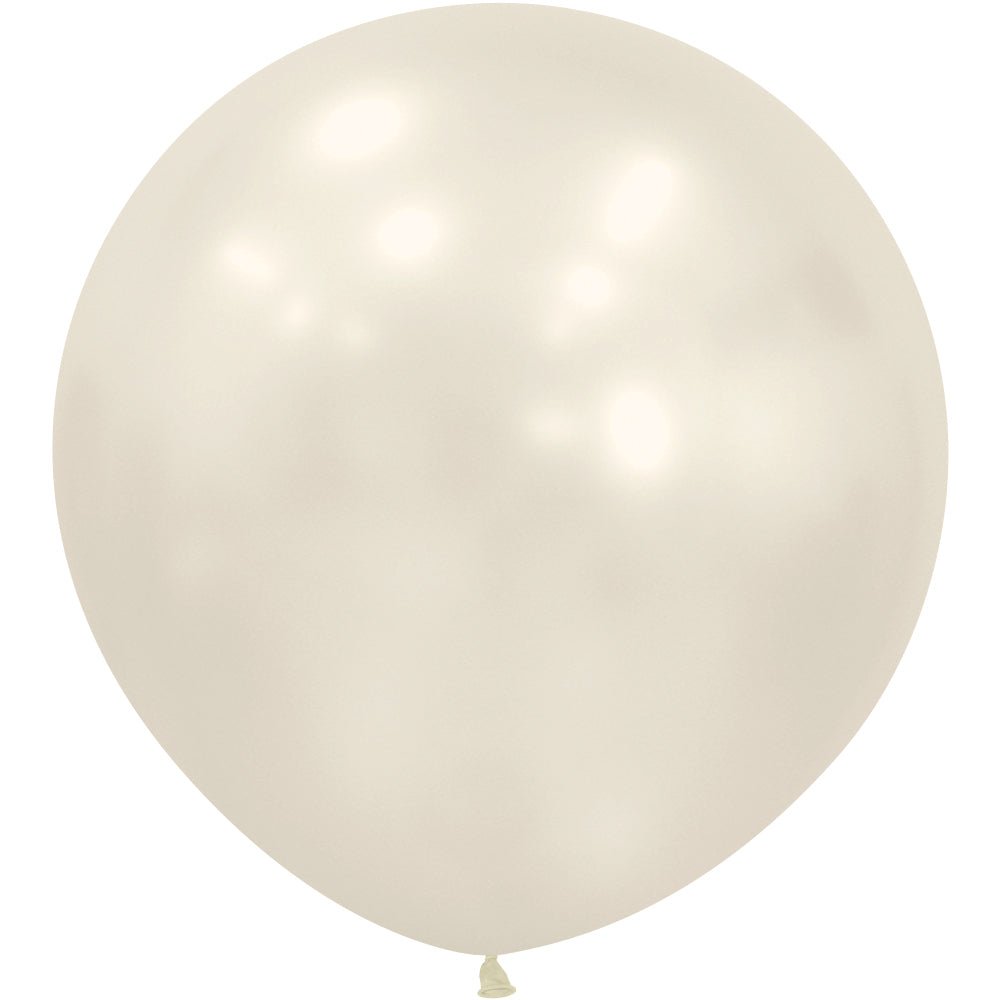Latex Balloons 24 Inch Sempertex Silk Oyster White