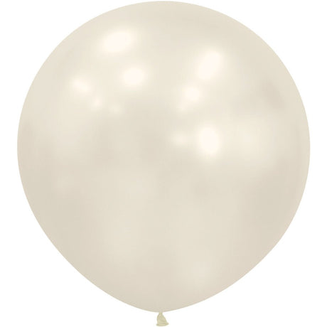 Latex Balloons 24 Inch Sempertex Silk Oyster White