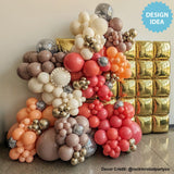 Foil Balloon 24 Inch Squared Gold & Silver