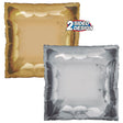 Foil Balloon 24 Inch Squared Gold & Silver
