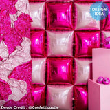 Foil Balloon 24 Inch Squared Pink
