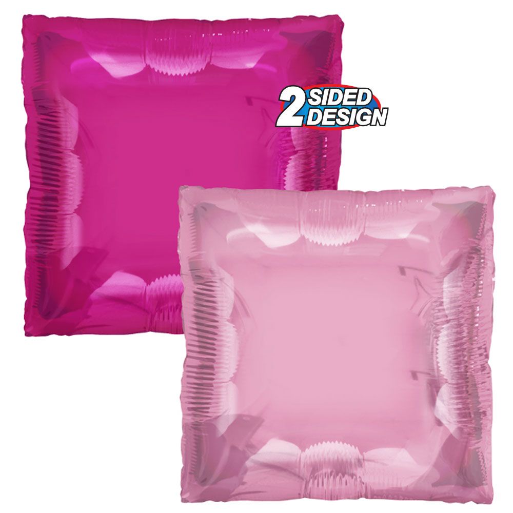 Foil Balloon 24 Inch Squared Pink
