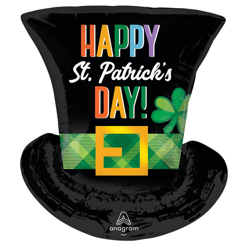 St. Patrick's Day Top Hat Foil Balloon