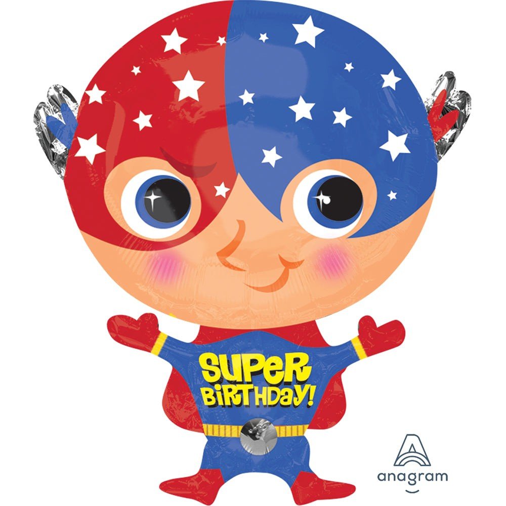 Foil Balloon 24 Inch Super Birthday
