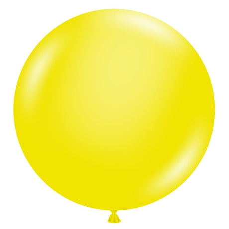 Latex Balloons 24 Inch TUFTEX Crystal Yellow