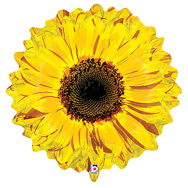 Foil Balloon Yellow Flower 24 Inch