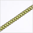 5/8" Lime/Gold Metallic Braid