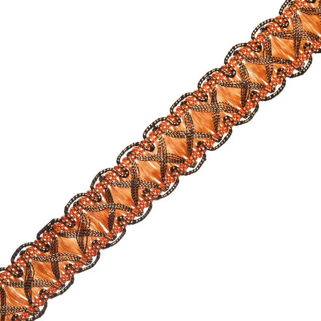 Orange/Gold Metallic Braid