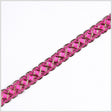 5/8" Fuchsia/Gold Metallic Braid