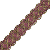 Wine/Gold Metallic Braid