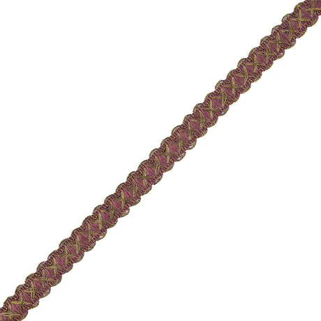 Wine/Gold Metallic Braid