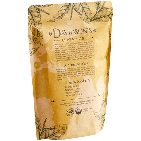Davidson's Organic Ginger Spice Herbal Loose Leaf Tea 1 lb.