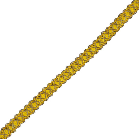5/8" Yellow/Gold Metallic Braid