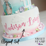 Sweet Stamp Set of Elegant Upper & Lower Case Letters