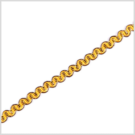 3/8" Yellow/Gold Metallic Braid