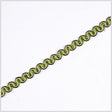 3/8" Lime/Gold Metallic Braid