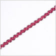 3/8" Fuchsia/Gold Metallic Braid
