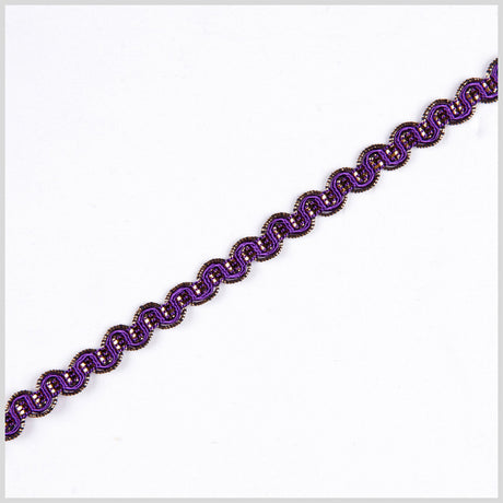 Purple/Gold Metallic Braid
