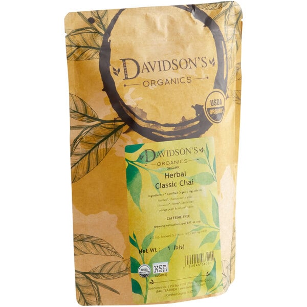 Davidson's Organic Classic Chai Herbal Loose Leaf Tea 1 lb.