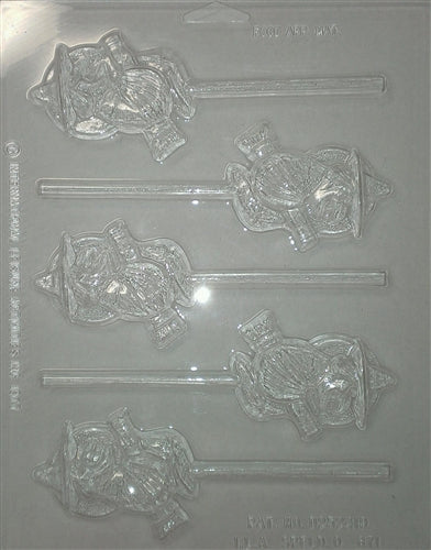 Flying Witch Chocolate Sucker Mold