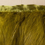 Olive Feather Fringe 3"-5"
