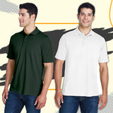 CORE365®Men's Origin Performance Piqué Polo Shirt – Moisture-Wicking, UV Protection, Anti-Microbial, 100% Polyester
