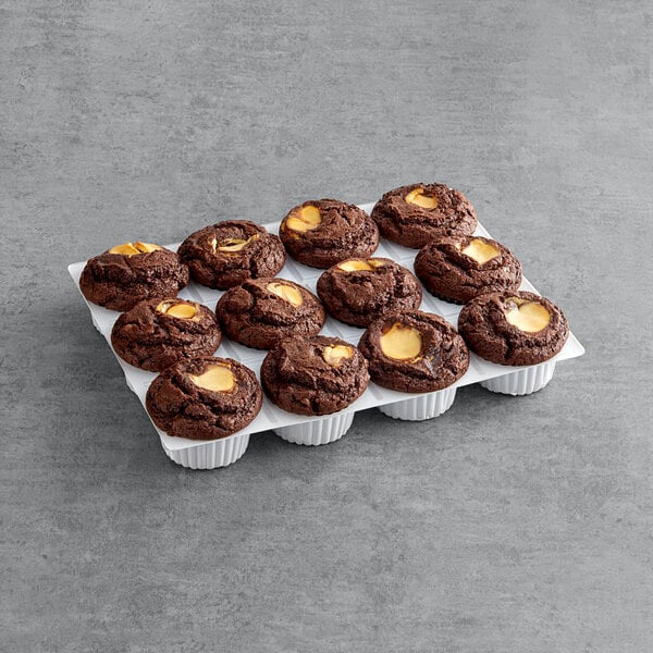 David's Cookies Chocolate Cream Cheese Muffin 6 oz. - 12/Case