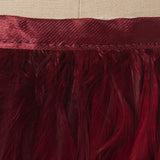Wine Feather Fringe