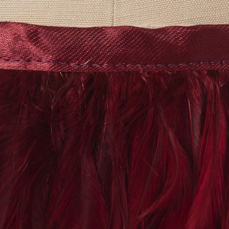 Wine Feather Fringe