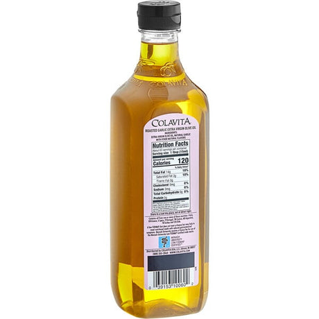 Colavita Roasted Garlic Extra Virgin Olive Oil 32 oz. - 12/Case