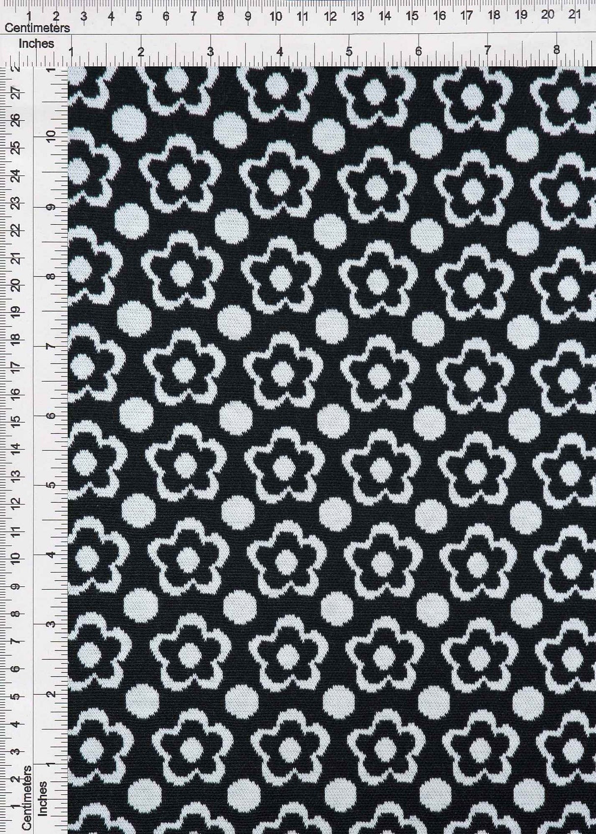 Double Knit Jacquard Floral Fabric