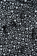 1 Yard Double Knit Jacquard Floral Fabric Heavyweight Stretch Flower Knit, 58/60" Wide