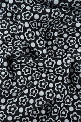 Double Knit Jacquard Floral Fabric