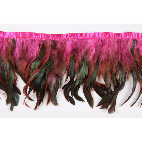 Hot Pink Feather Fringe
